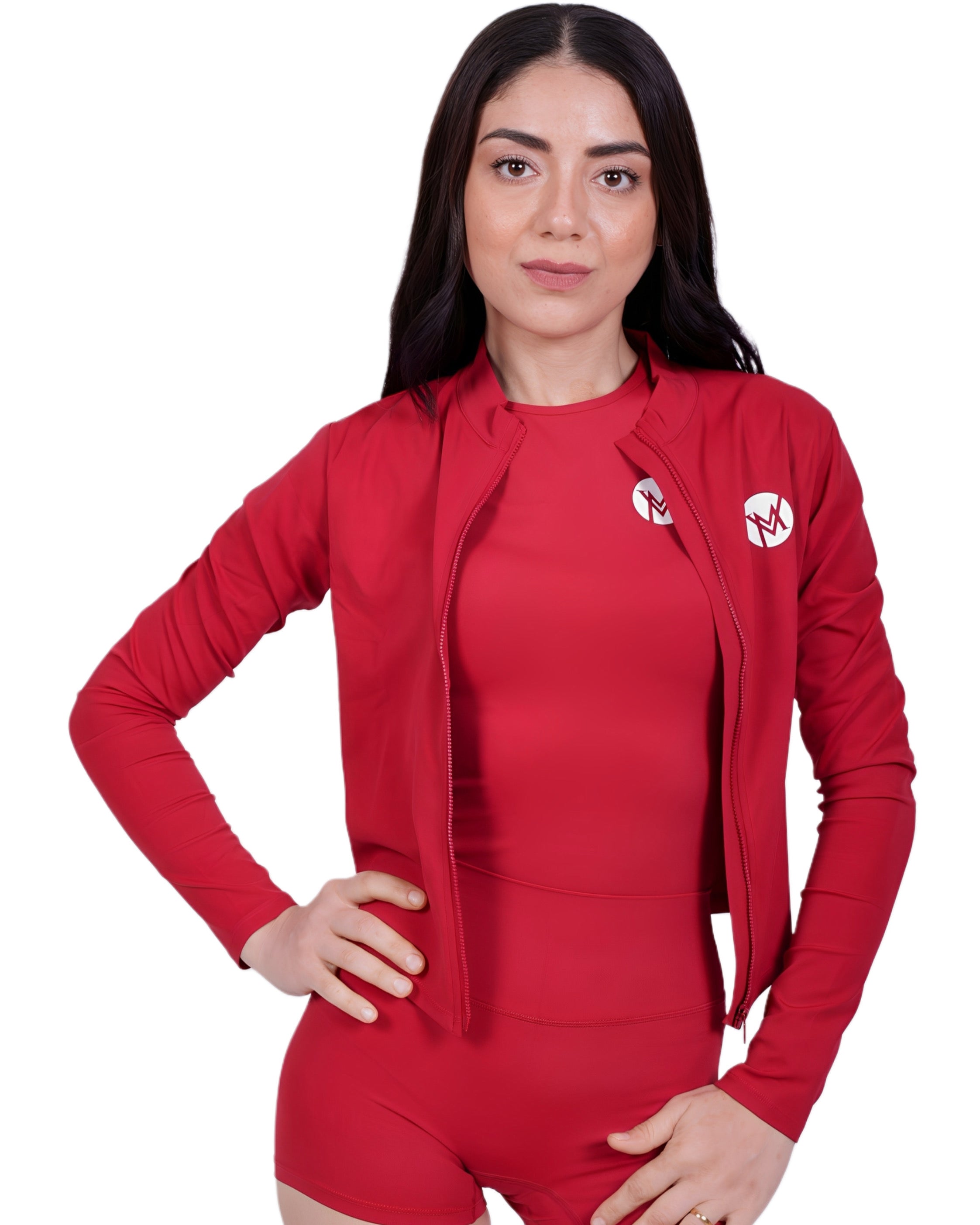 Second Skin™ Sportjacke Black – Figurformend & Schweißableitend