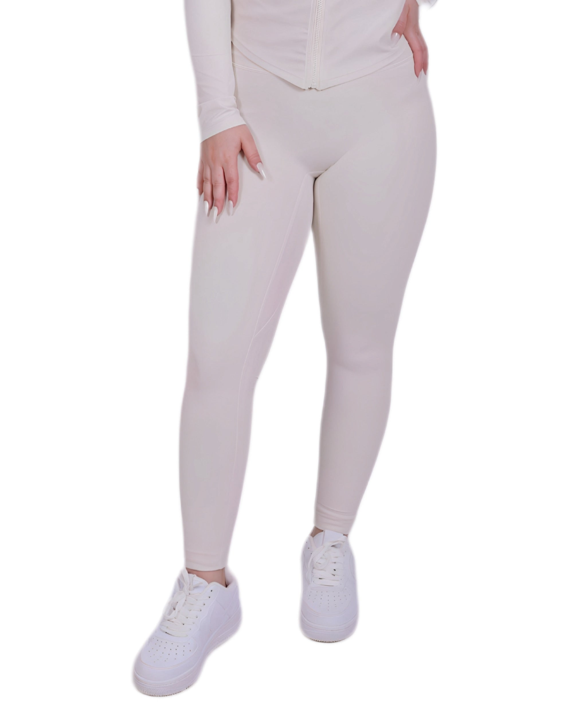 Second Skin™ Leggings Ivory – Figure-hugging & flexible