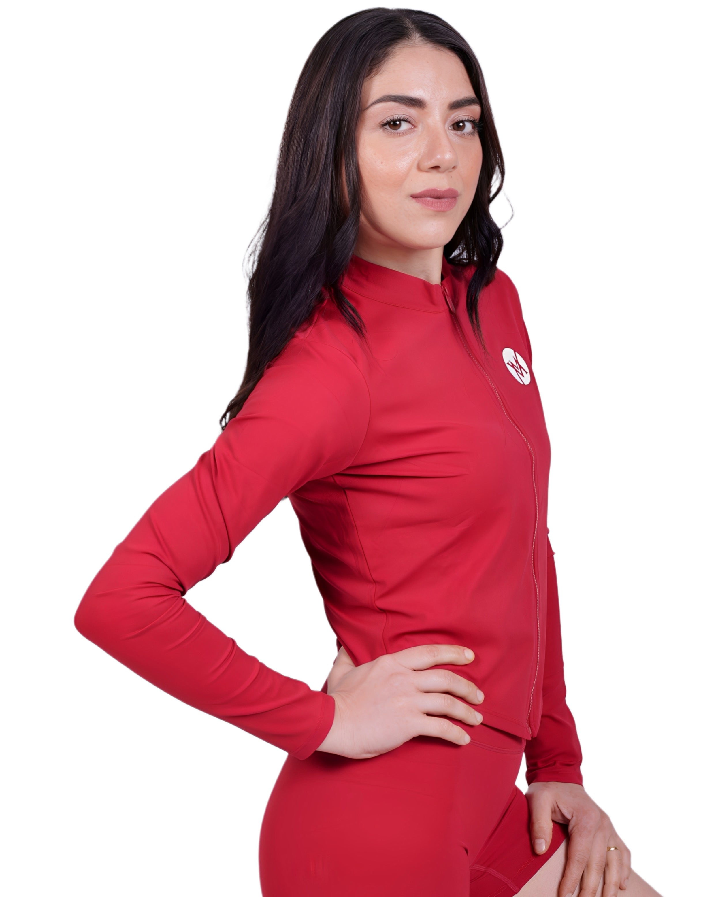 Second Skin™ Sportjacke Black – Figurformend & Schweißableitend