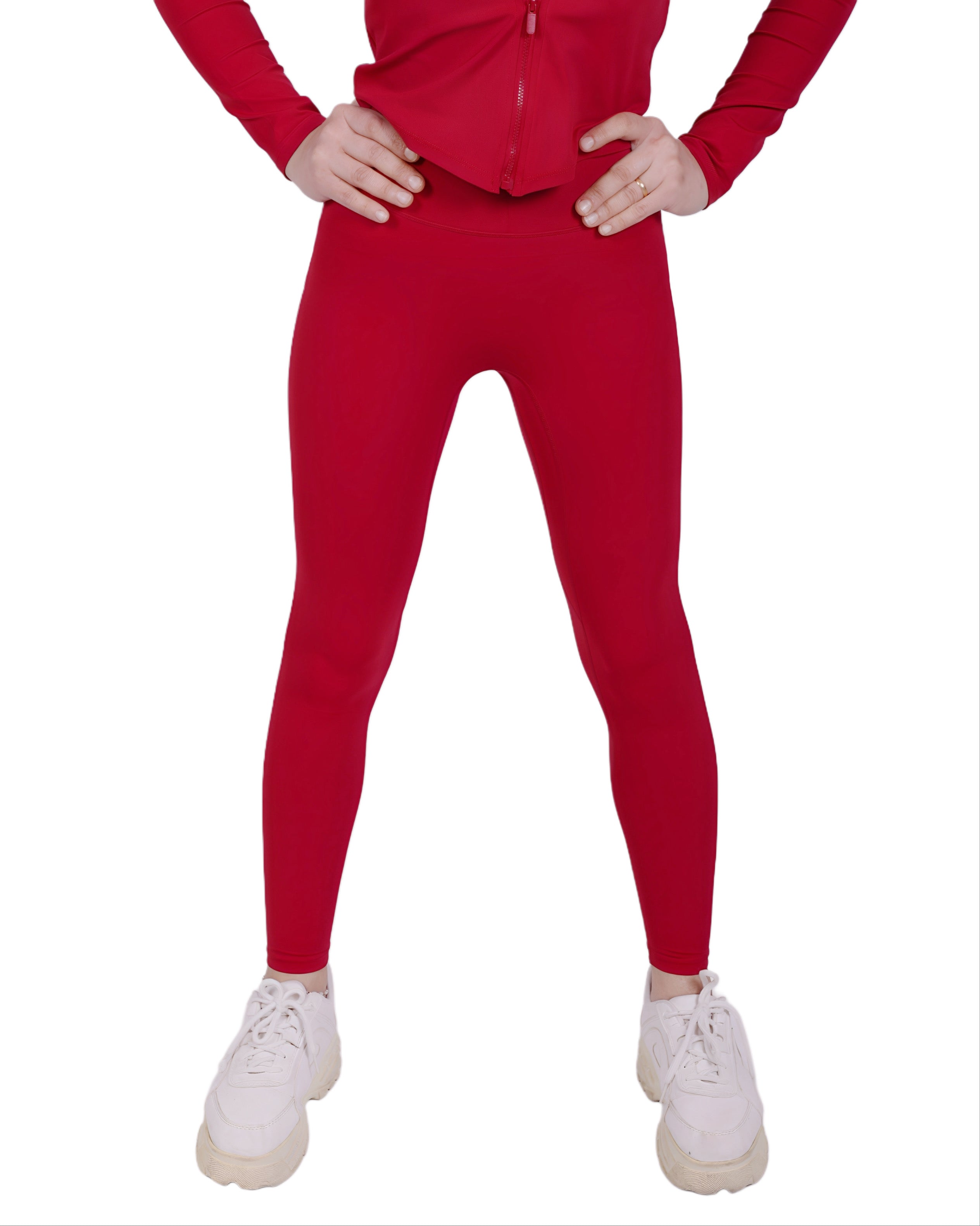 Second Skin™ Leggings Red – Figure-hugging & flexible