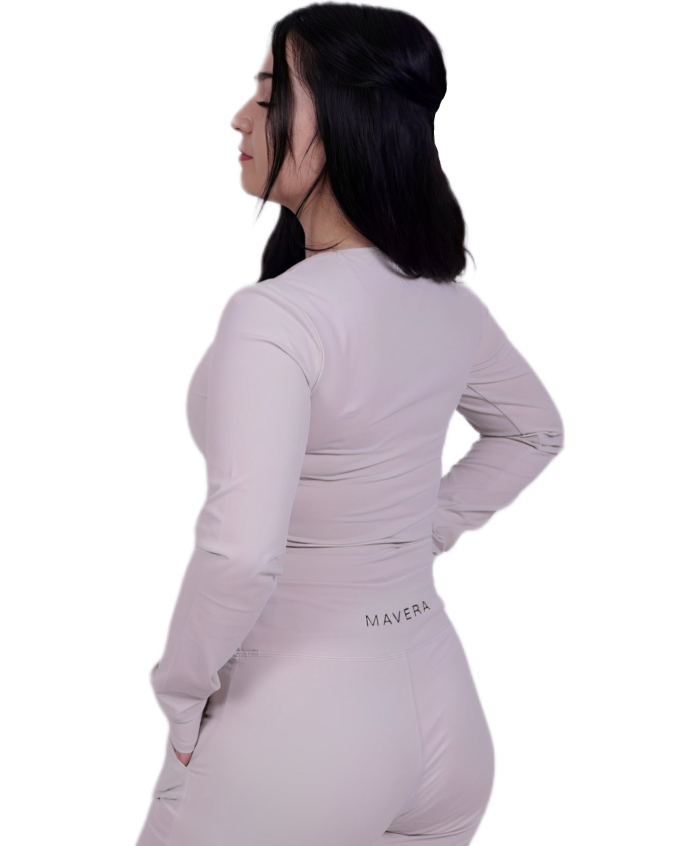 Flow Soul Activewear Top & Pants – Beige | Breathable, Sustainable & Luxe Fit for Yoga & Athleisure