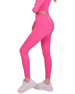 Zip Into Motion™ Leggings HotPink – Figure-hugging & flexible