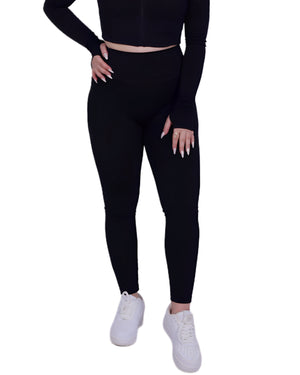 Zip Into Motion™ Leggings Black – Figure-hugging & flexible