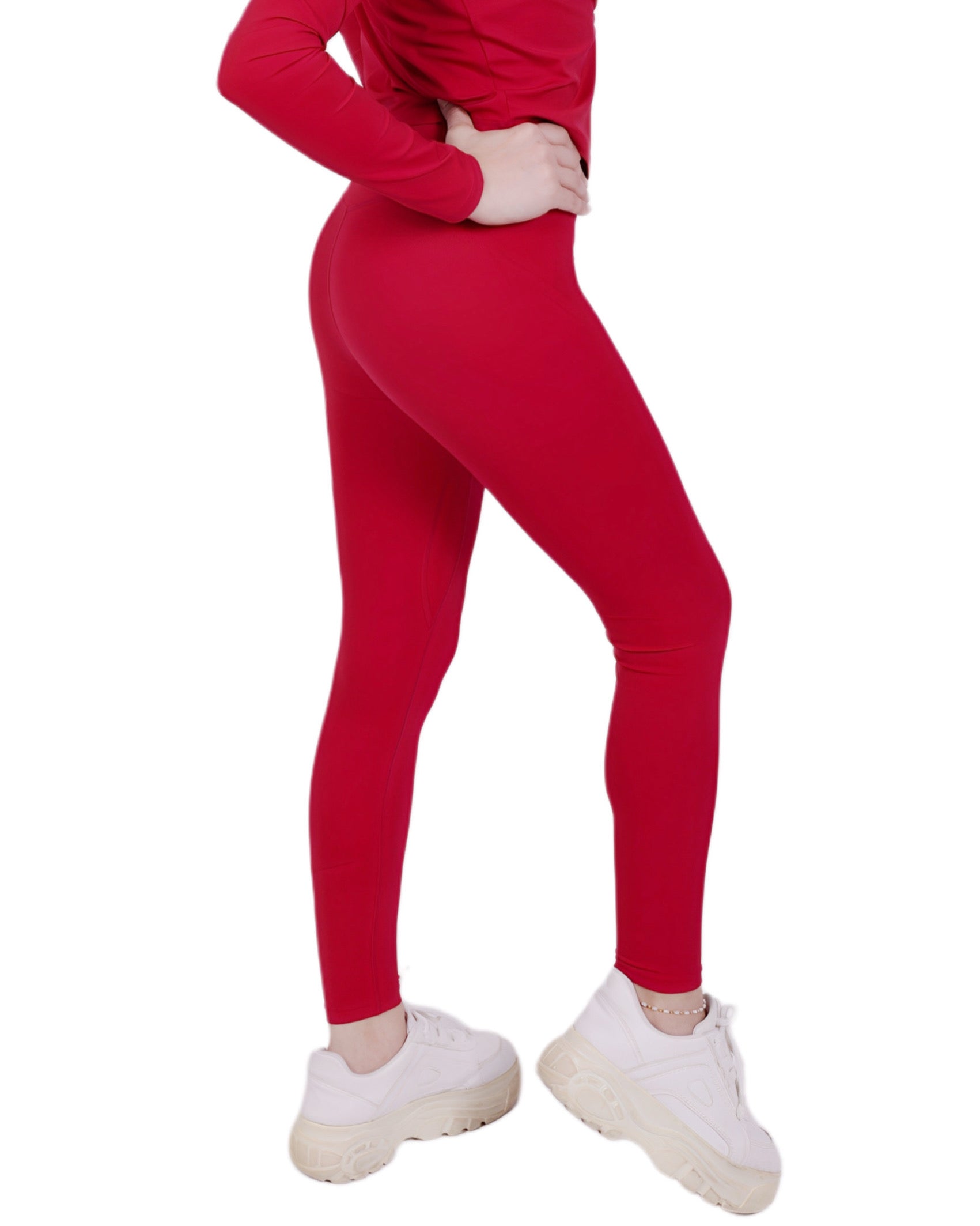 Second Skin™ Leggings Red – Figure-hugging & flexible
