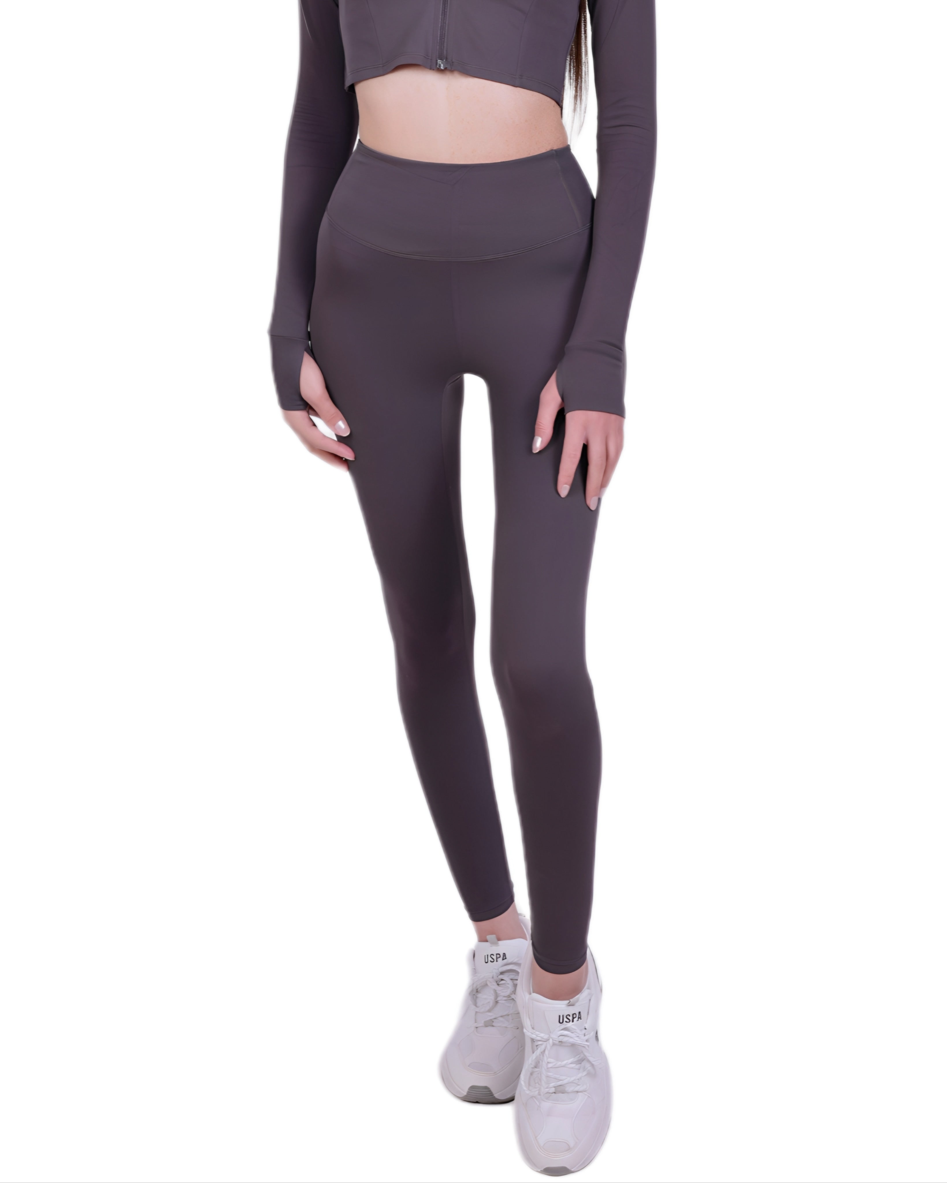 Zip Into Motion™ Leggings Gray – Figure-hugging & flexible