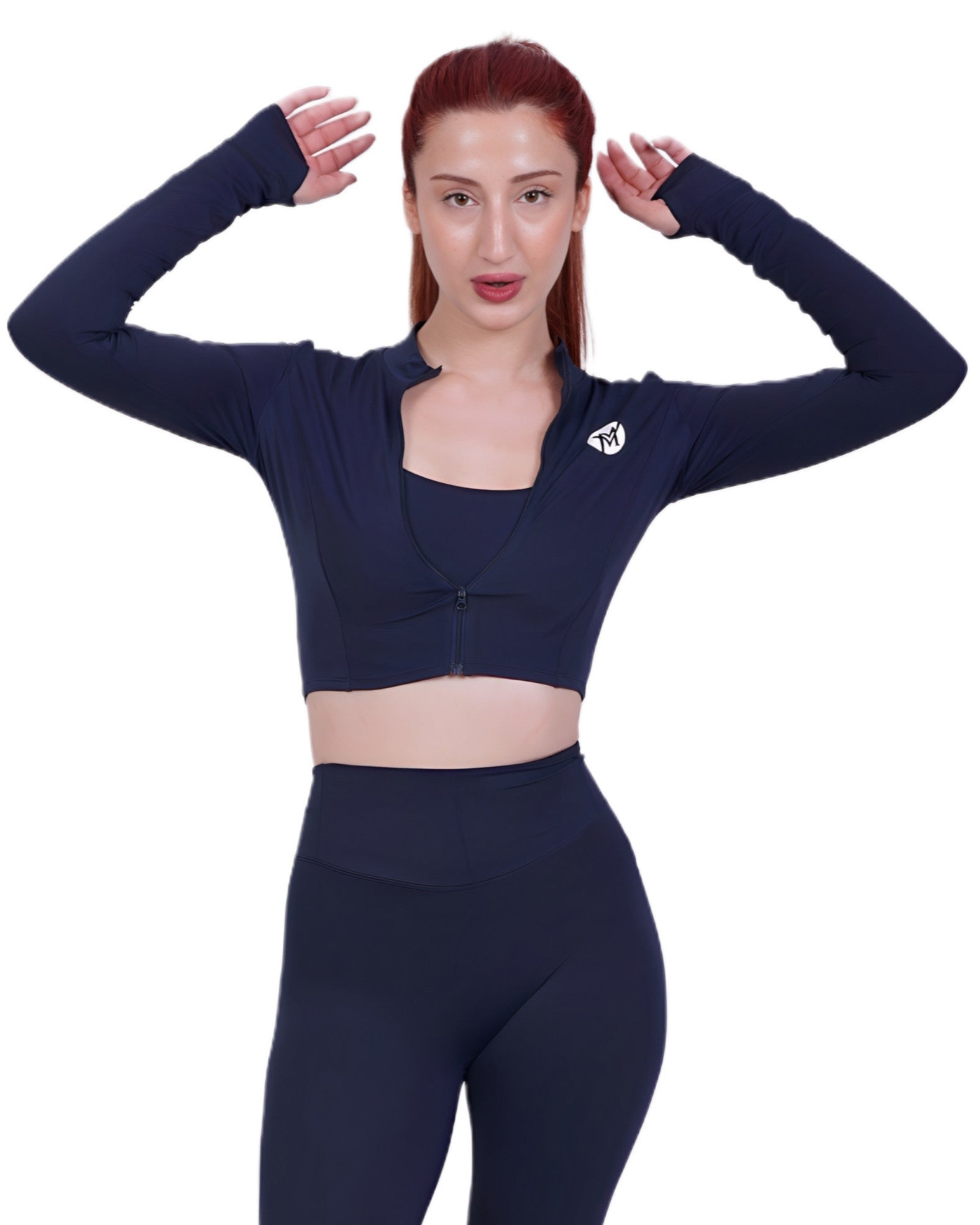 Zip Into Motion™ Sports Jacket Navy Blue – Lightweight & Breathable