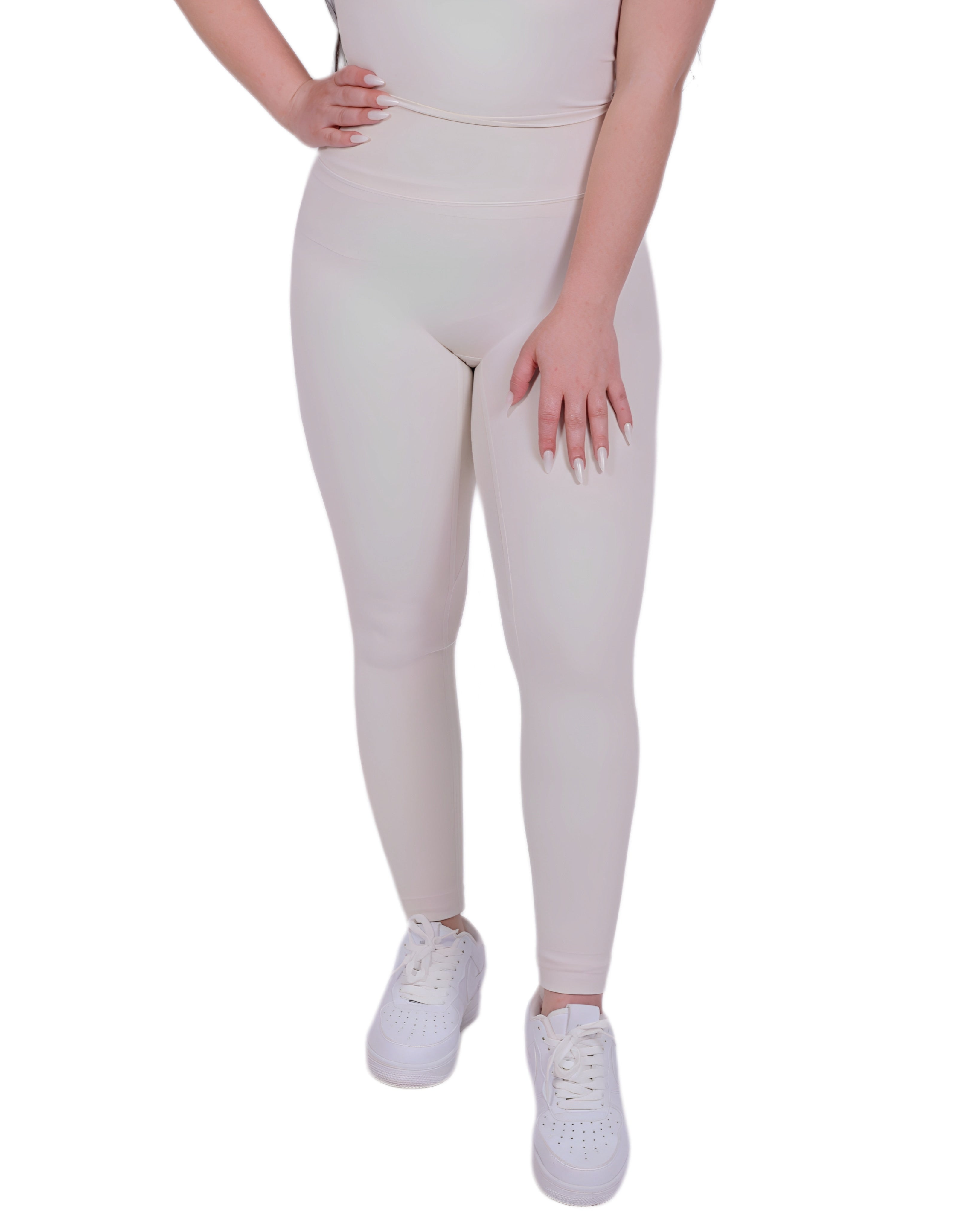 Second Skin™ Leggings Ivory – Figure-hugging & flexible