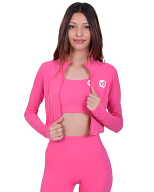 Zip Into Motion™ Sports Jacket HotPink – Lightweight & Breathable