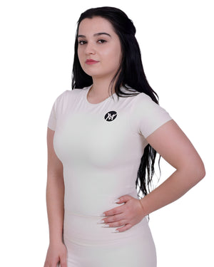 Second Skin™ T-Shirt Ivory – Lightweight & Breathable