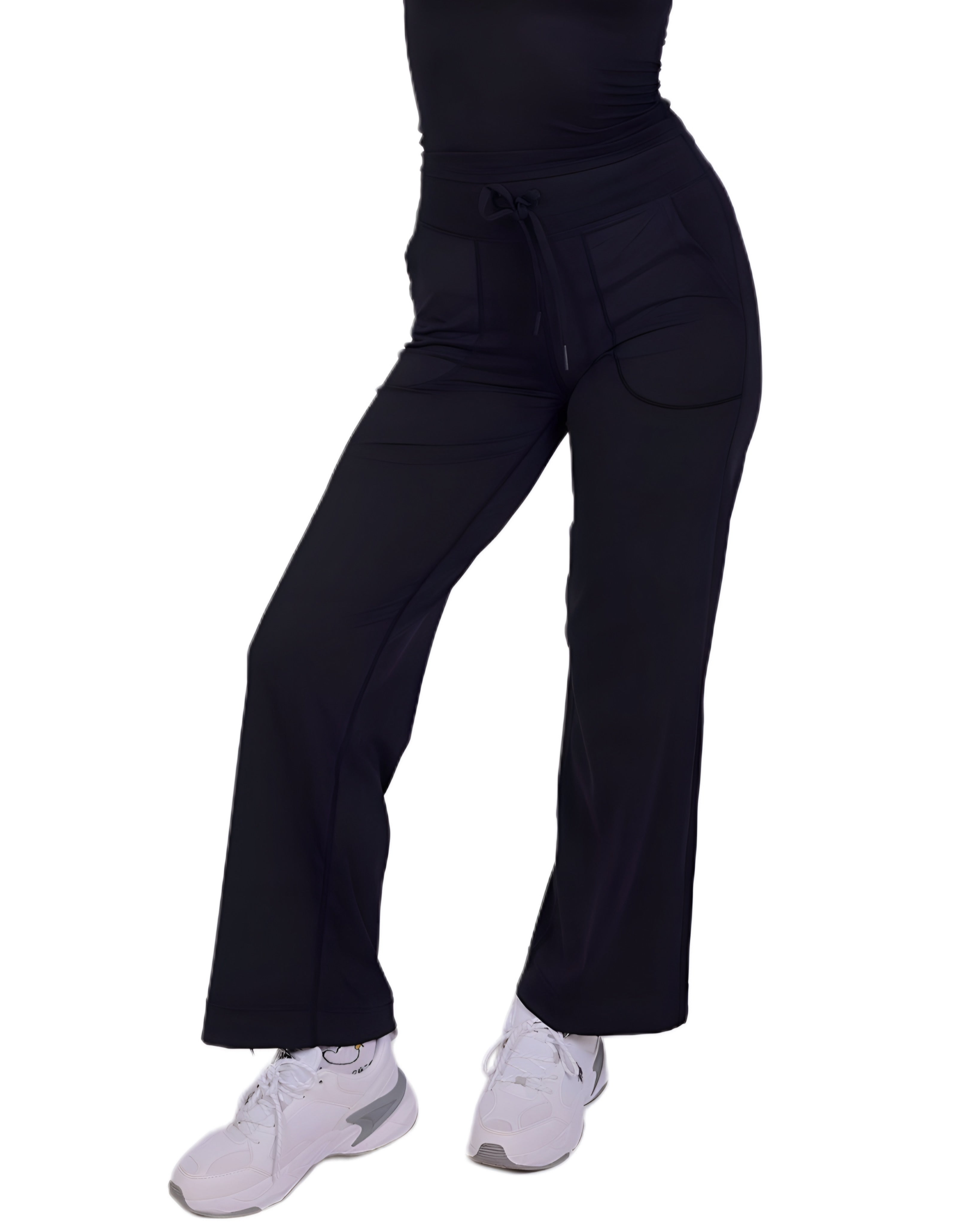 Flow Soul Freizeithose - Black - Leicht, nachhaltig, ideal für Yoga & Sport & Alltag