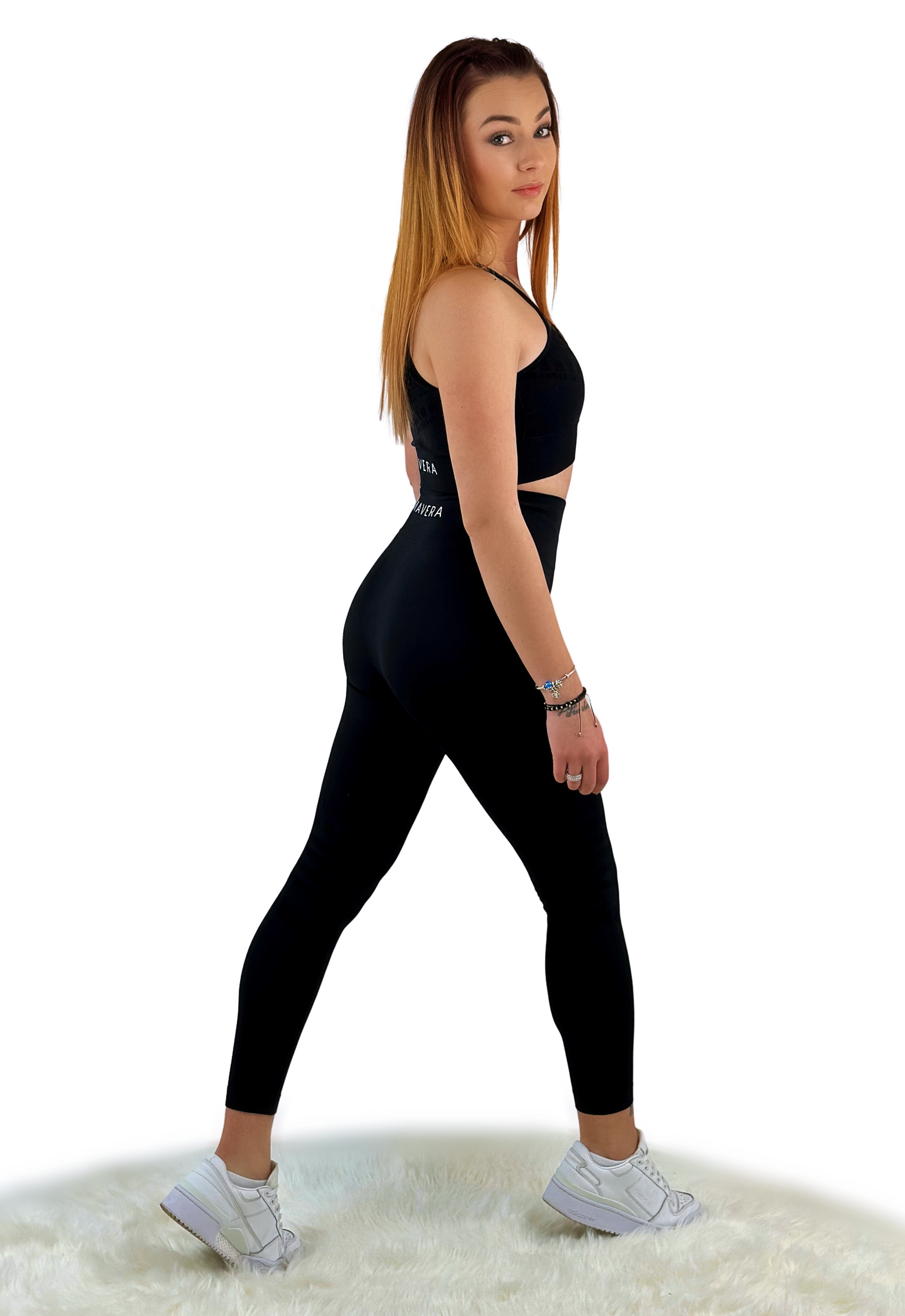 Vice Activewear Top – Jet Black | Seamless, Sculpting for Performance, Yoga &amp; Luxe Athleisure Living