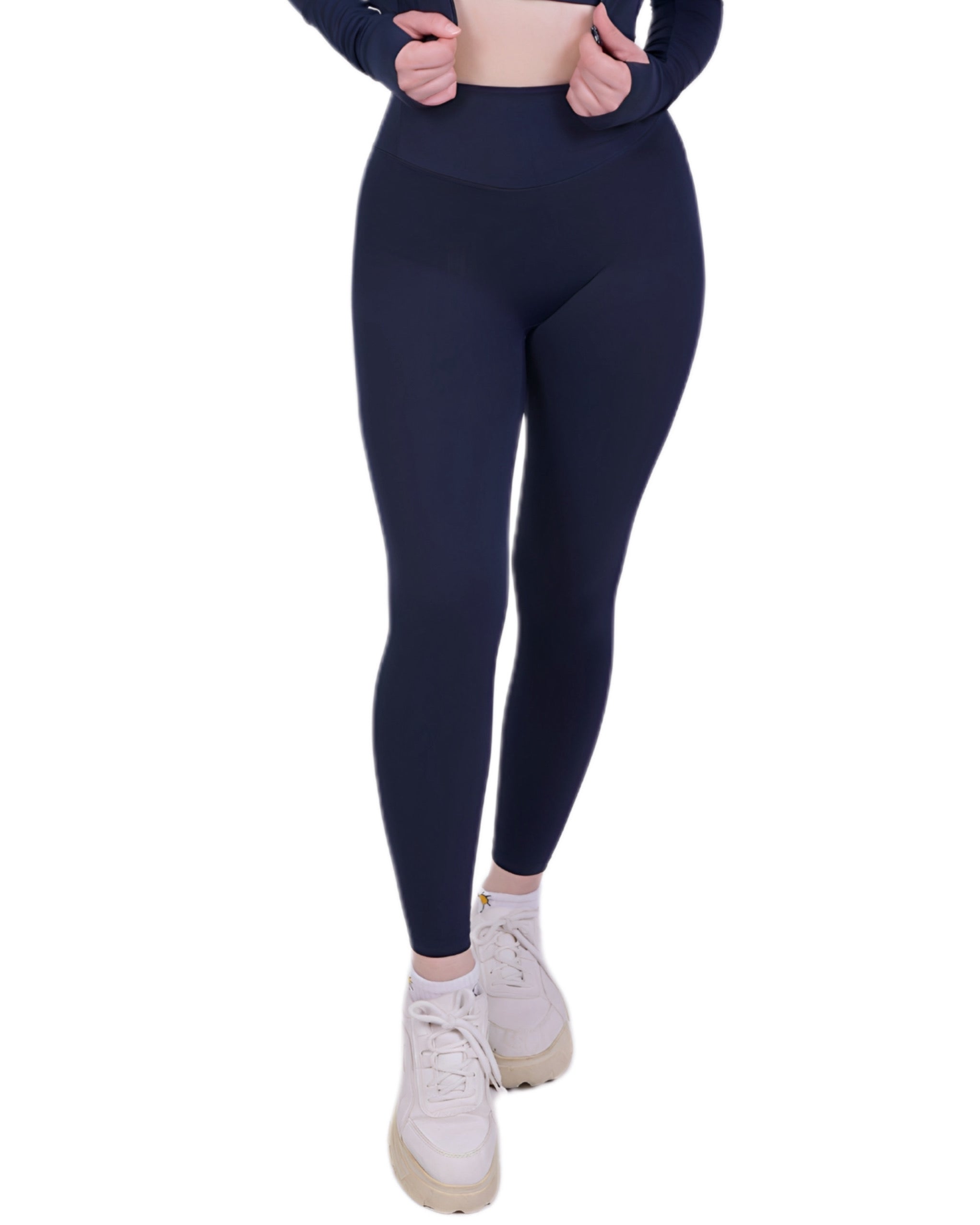 Zip Into Motion™ Leggings Navyblue – Figure-hugging &amp; flexible
