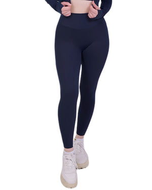 Zip Into Motion™ Leggings Navyblue – Figure-hugging & flexible