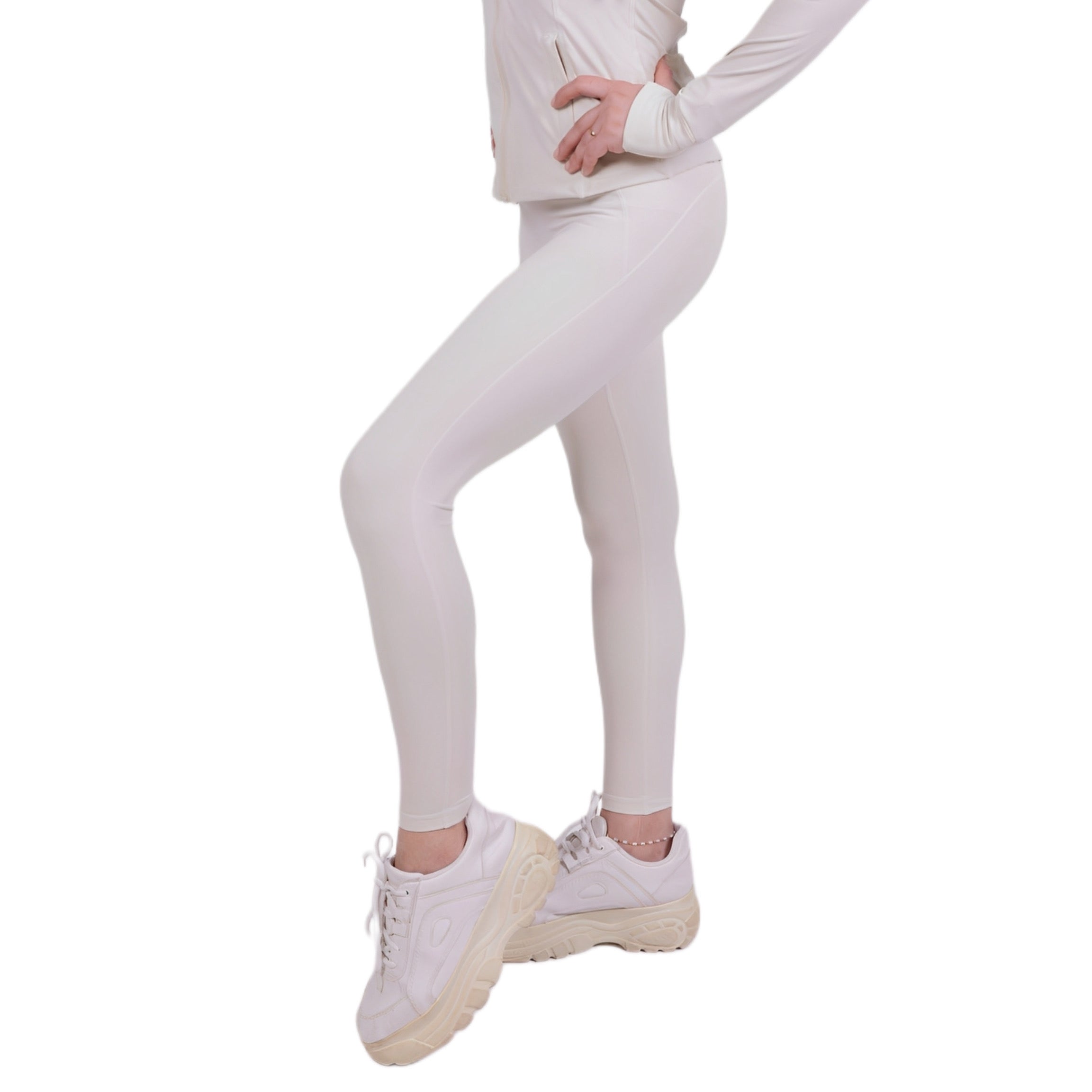 Sharp Fit™ Leggings Ivory – Figure-hugging &amp; flexible