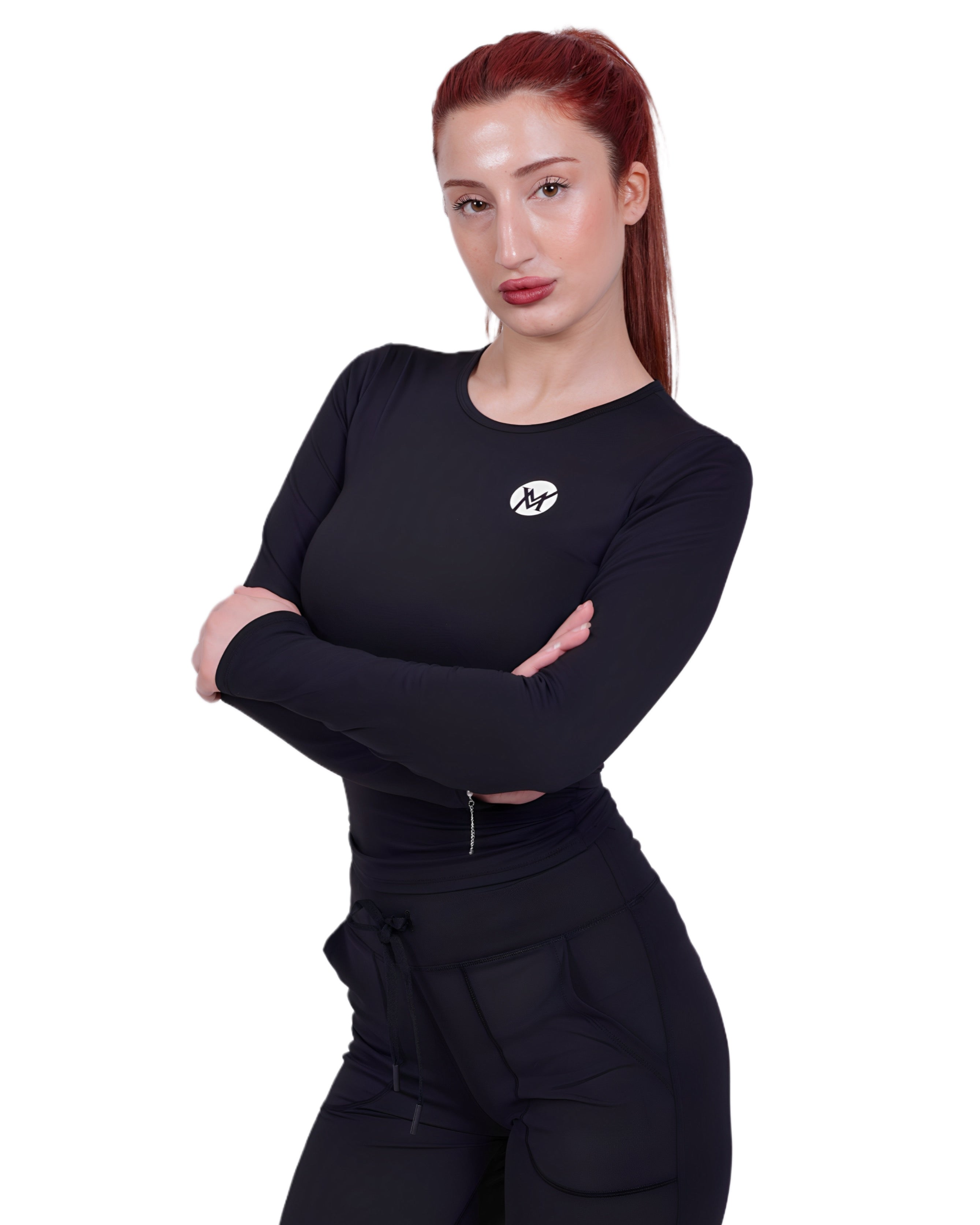Flow Soul Activewear Top &amp; Pants – Black | Seamless Luxury for Yoga, Fitness &amp; Everyday Athleisure
