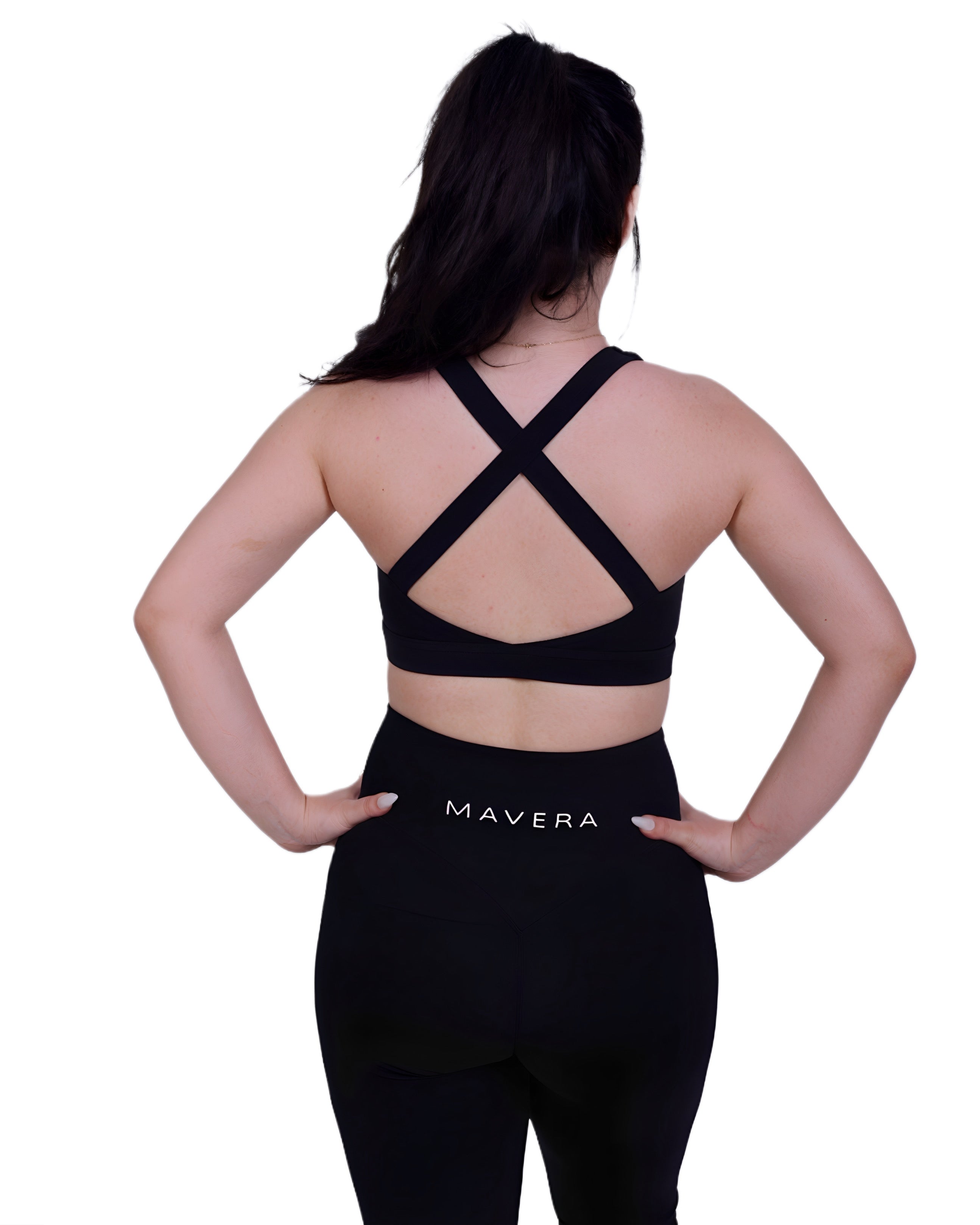 Zip Into Motion™ Sports Bra Black – Support &amp; Style