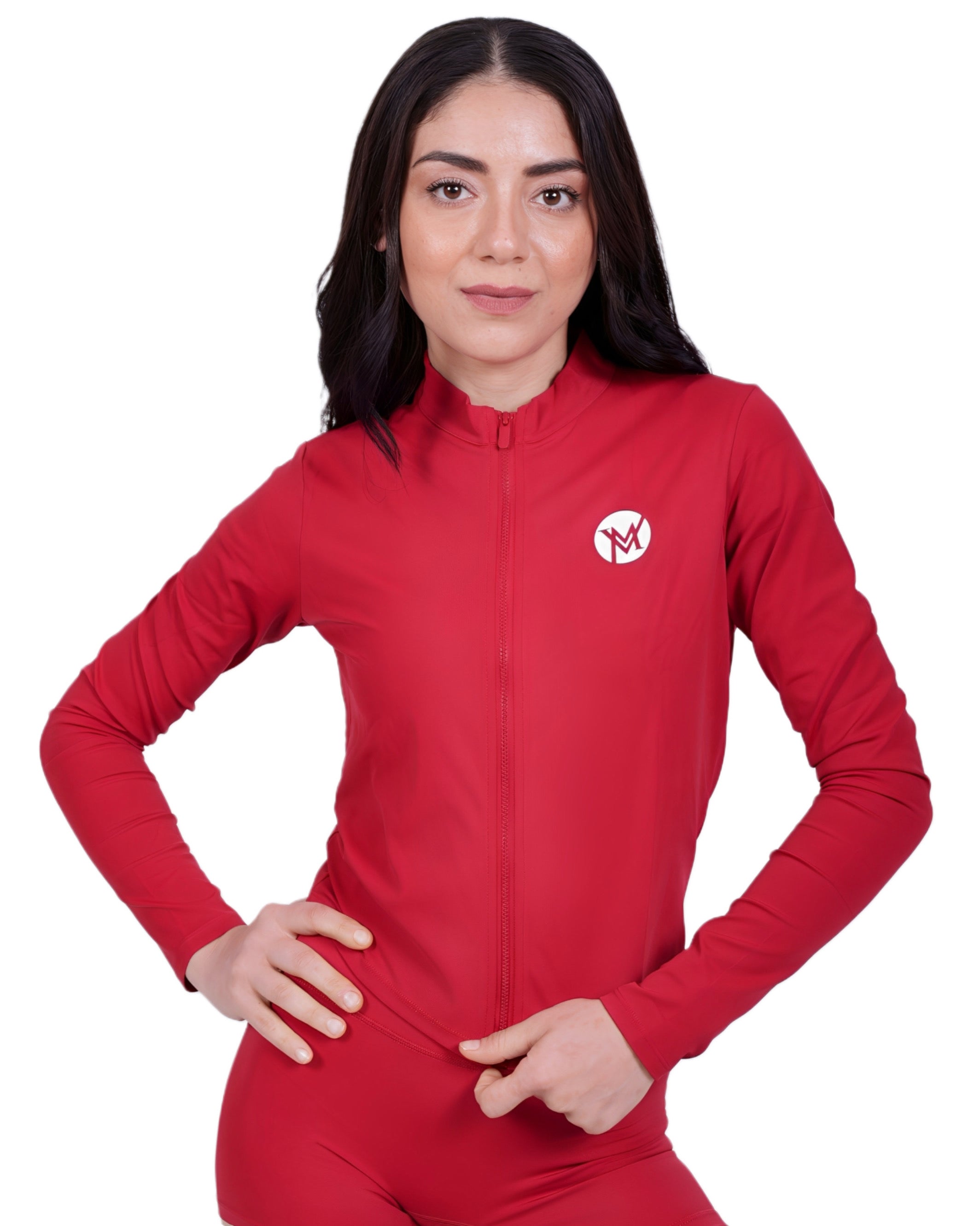 Second Skin™ Sportjacke Black – Figurformend & Schweißableitend