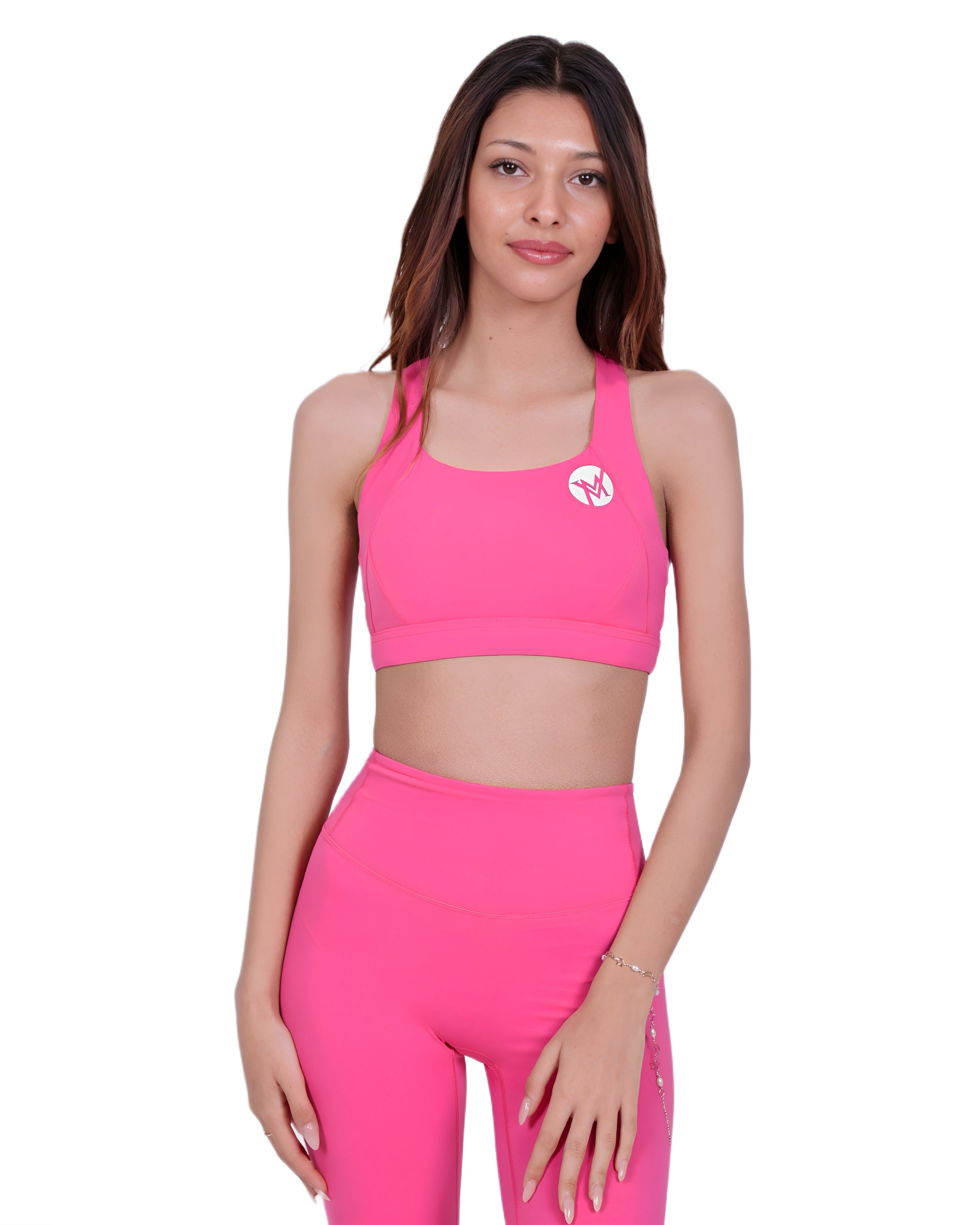 Zip Into Motion™ Sports Bra HotPink – Support &amp; Style
