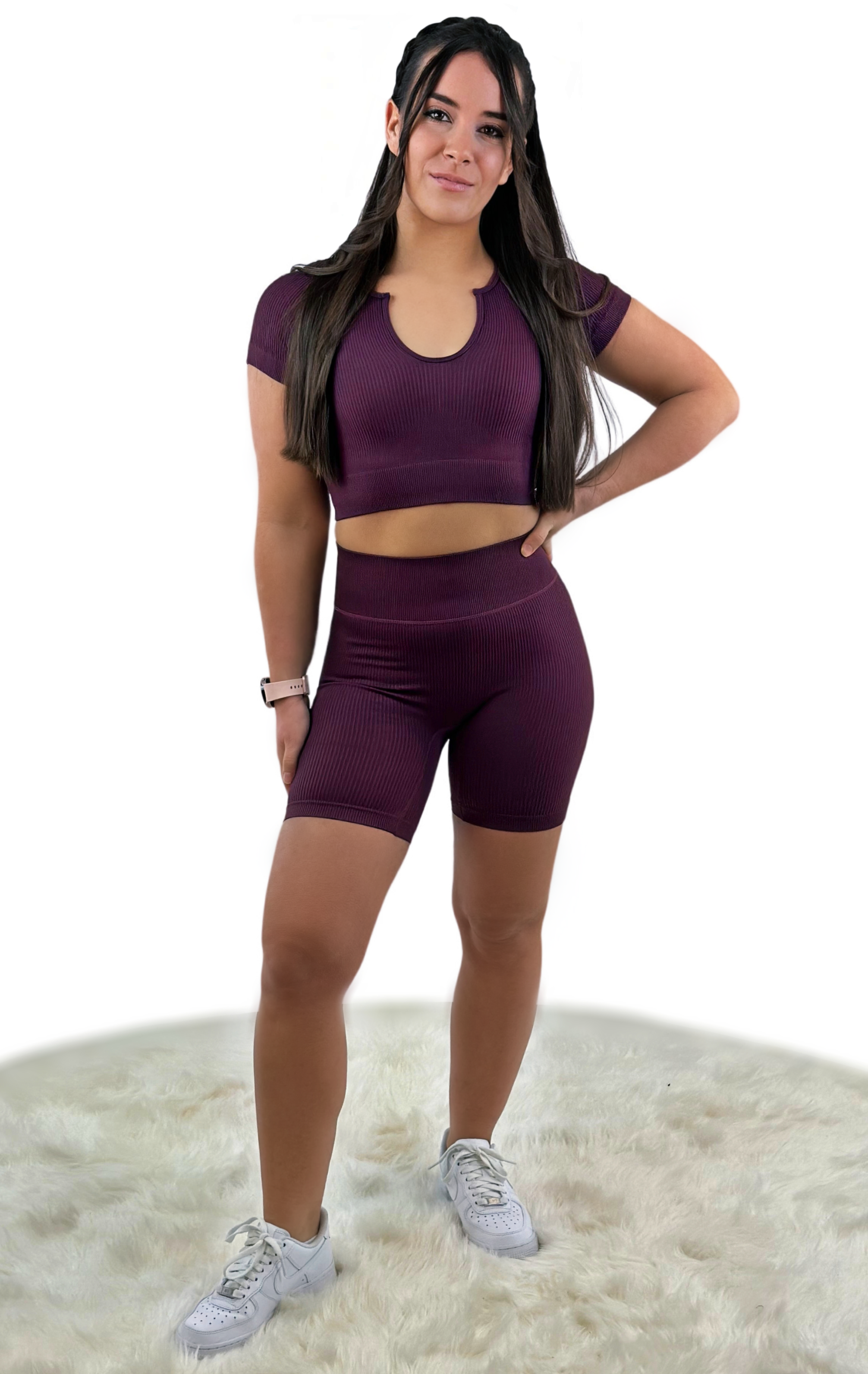 Stamina Sport Top – Purple Red | Sculpting, Sustainable Activewear for Empowered Movement &amp; Bold Style