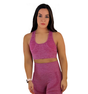 Fanatics Mesh Activewear Top – Wine Red | Seamless, Breathable, Sculpting for Confident Performance & Style