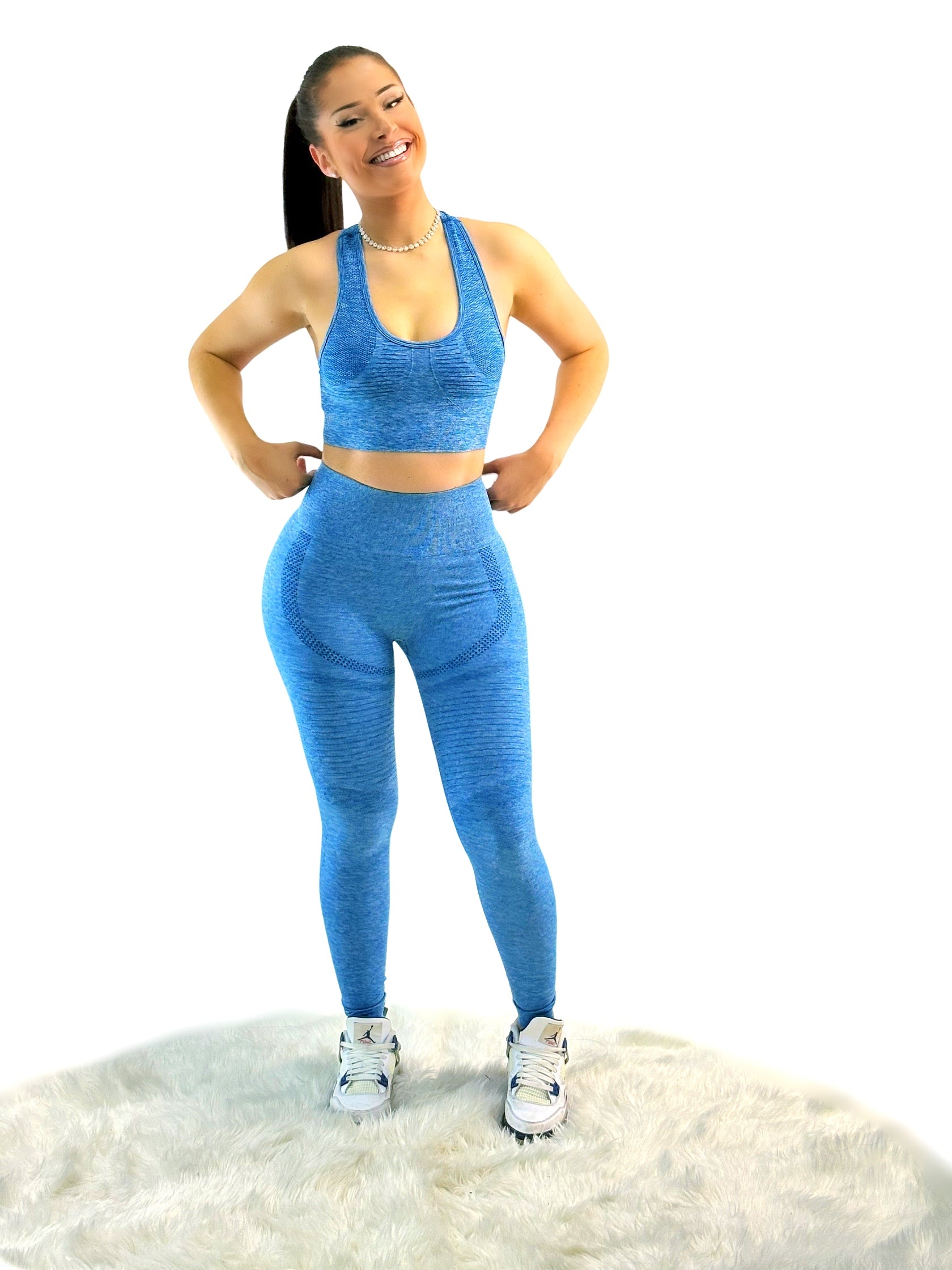 Fanatics Legging - Dark Blue - „Sculpting aus Netzgewebe – nahtlos & leistungsstark.“