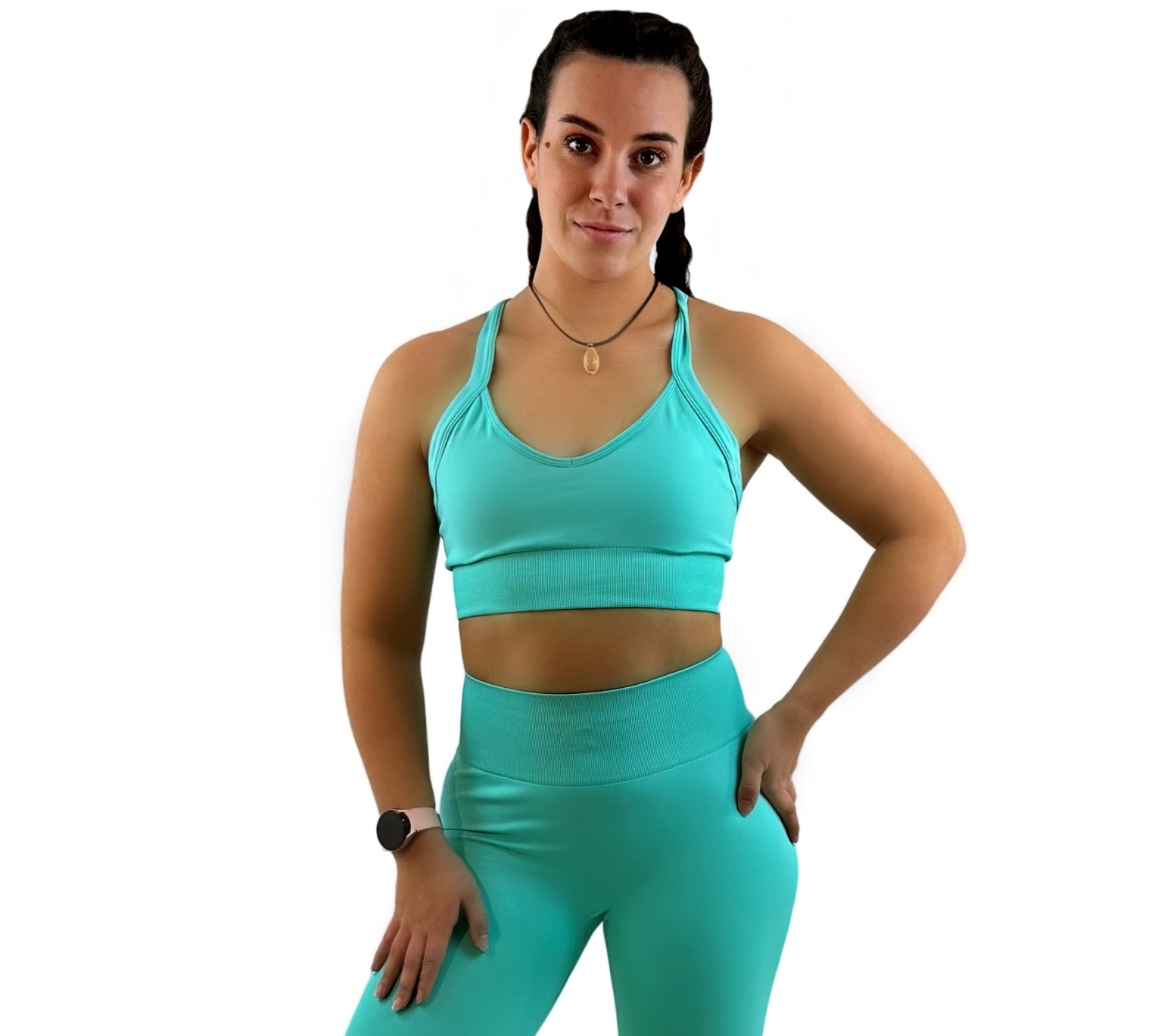 Crushed Seamless Top – Green | Flexible, Quick-Dry Activewear for Effortless Strength &amp; Elevated Style