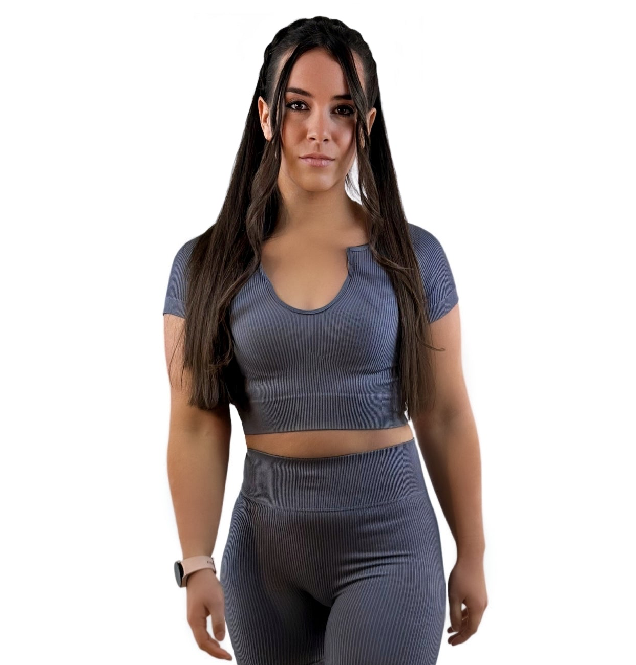 Stamina Sport Top – Gray | Sculpting, Sustainable Activewear for Elevated Performance &amp; Effortless Style