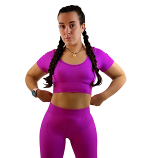 Fairy Dust Crop Top - Purple - Formend. Nachhaltig. Für Yoga & Fitness