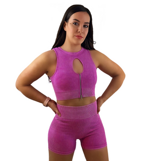 Eminence Activewear Top – Pink | Seamless, Breathable & Quick-Dry for Women | Sustainable Athleisure for Yoga & Fitness