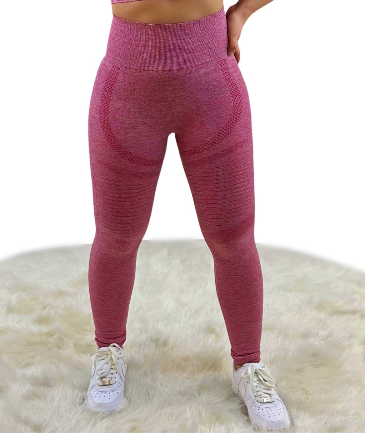 Fananatics  Legging - Wine Red - „Sculpting aus Netzgewebe – nahtlos & leistungsstark