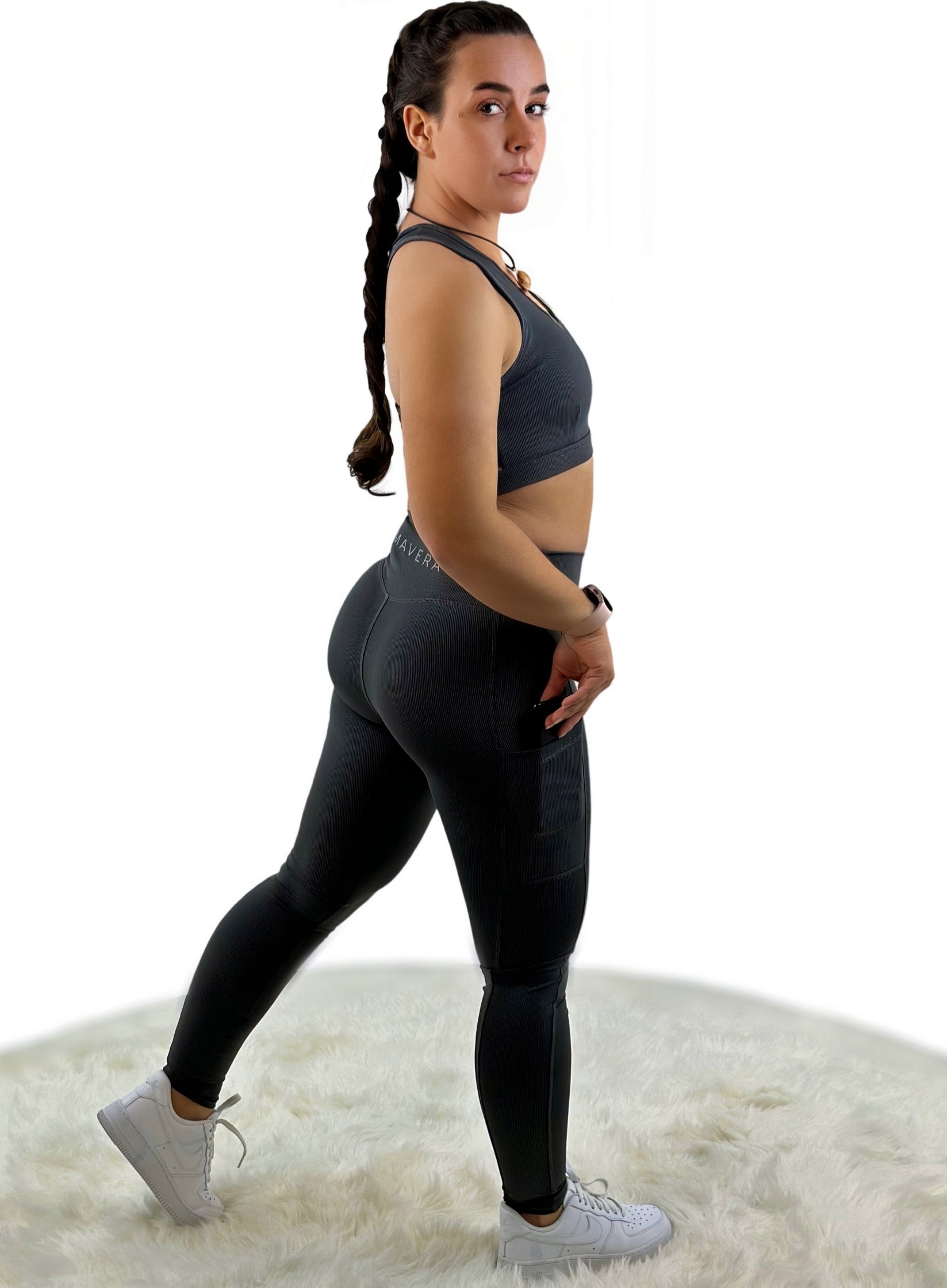 Shalina Leggings - Carbon Gray - Ideal für Alltag und Training