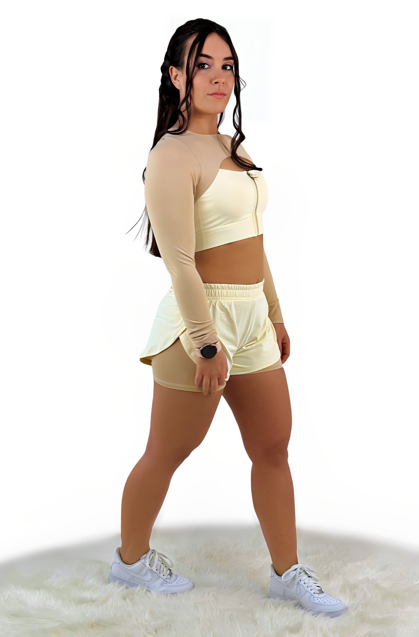 Rara Gear Langarm Top - Khaki - Funktional, figurbetont & maximal flexibel.