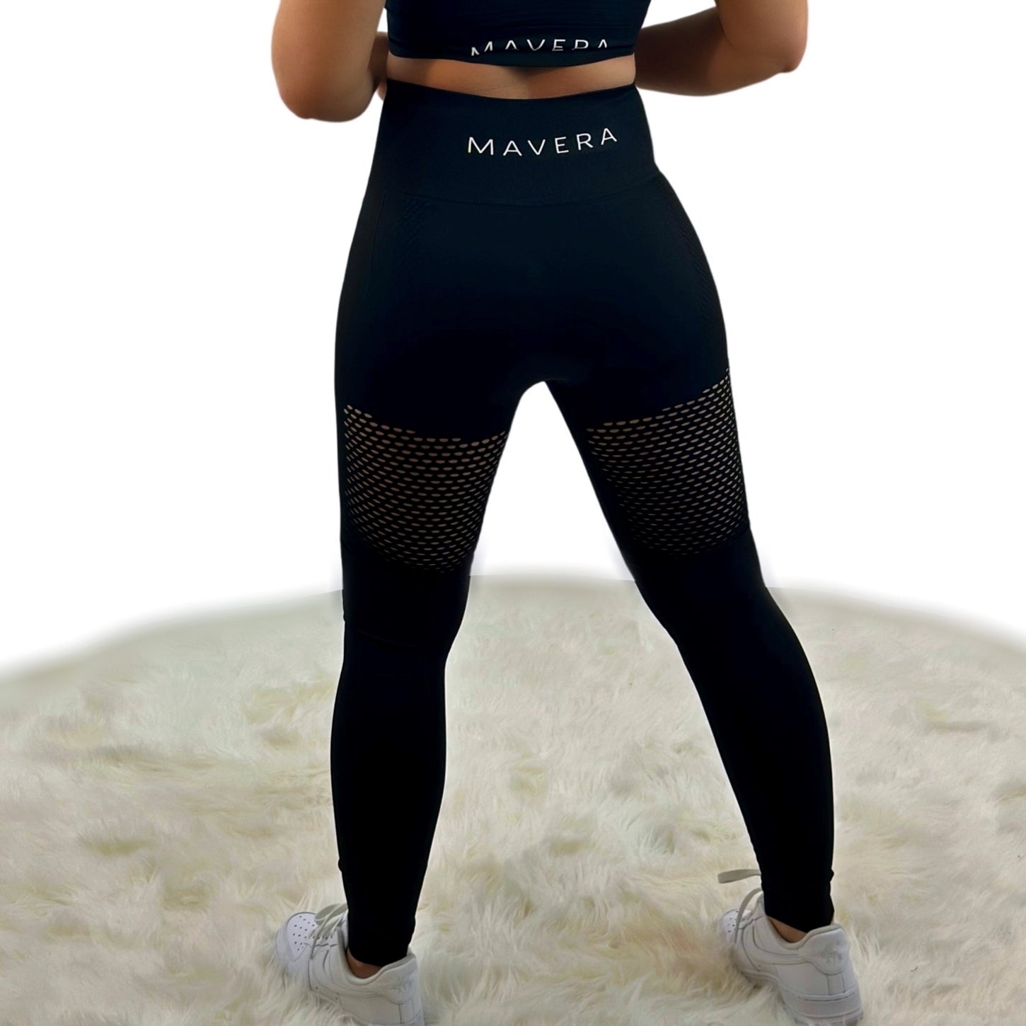 Fanatics Legging - Black -  „Sculpting aus Netzgewebe – nahtlos & leistungsstark“