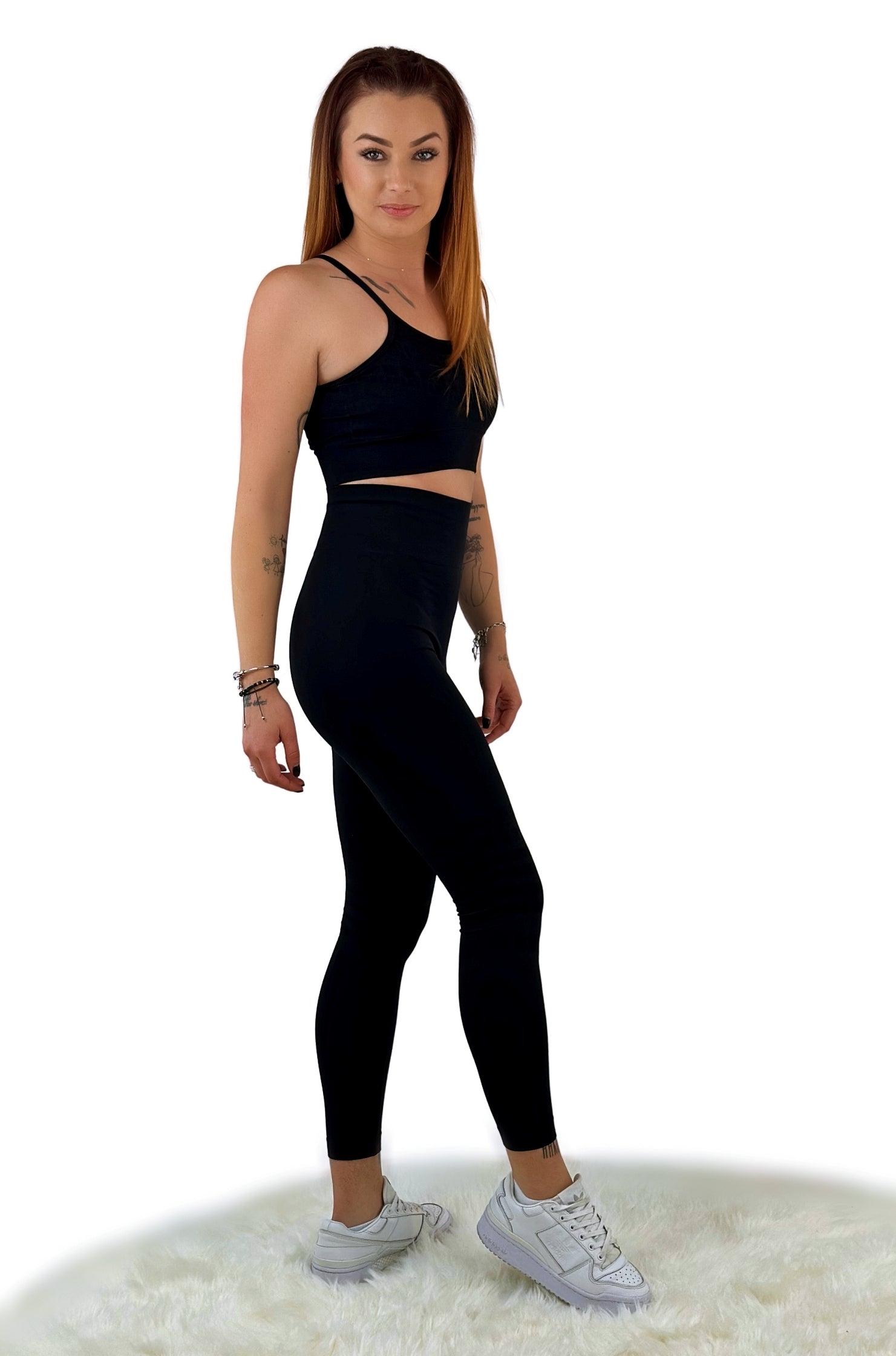 Vice Sport Leggings – Jet Black | Seamless, sculpting activewear for bold performance and everyday style