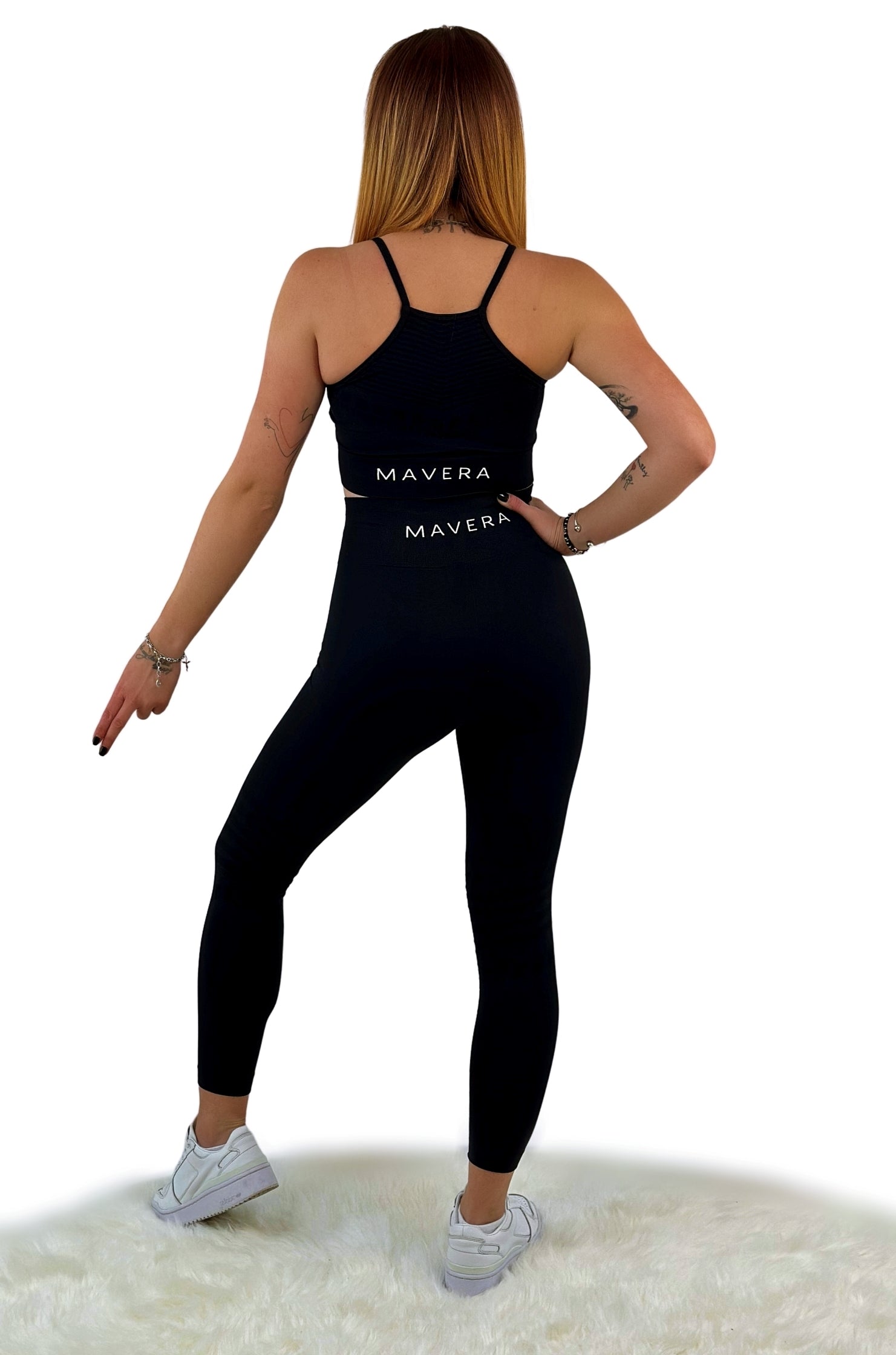 Vice Sport Leggings – Jet Black | Seamless, sculpting activewear for bold performance and everyday style