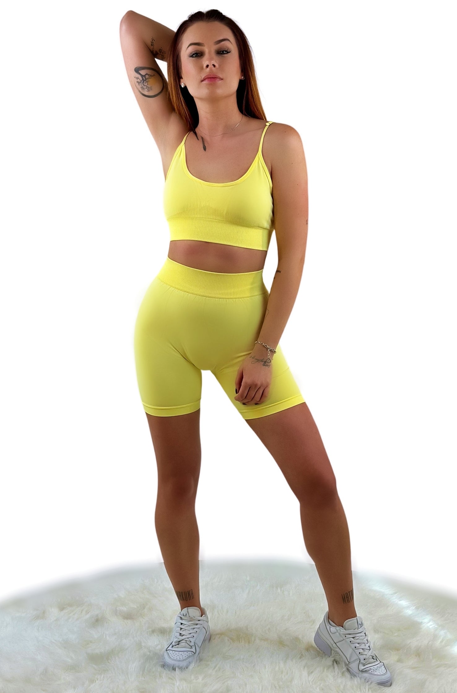 Fairy Dust Shorts - Yellow - Formend. Nachhaltig. Für Yoga & Fitness