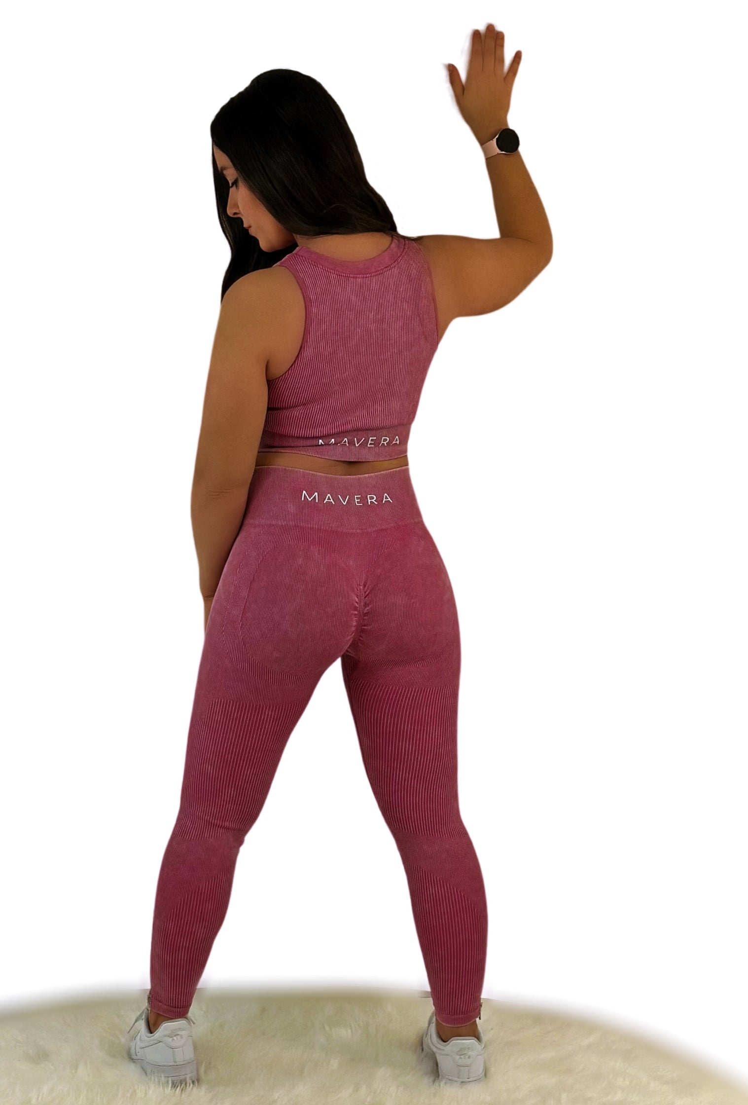 Eminence Crop Top - Wine Red - Luxuriöse, gerippte Struktur