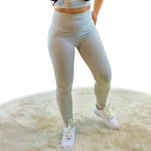 Borealis Skinny Slim Legging – Light Gray | Breathable, Lightweight & Four-Way Stretch Activewear for Yoga & Fitness