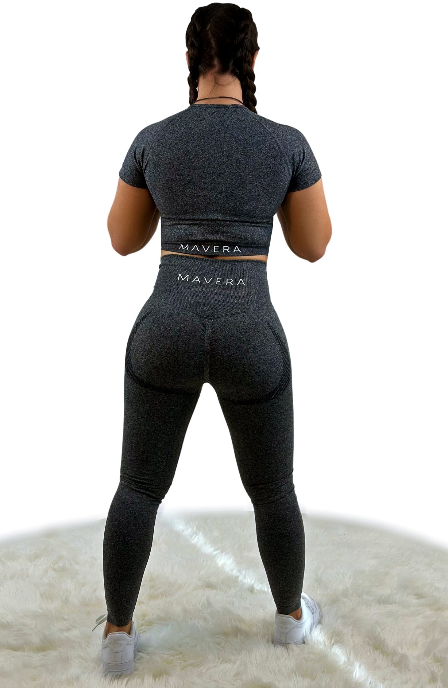 Borealis Activewear Top – Dark Gray | Breathable, Lightweight &amp; Sustainable for Yoga, Fitness &amp; Everyday Comfort